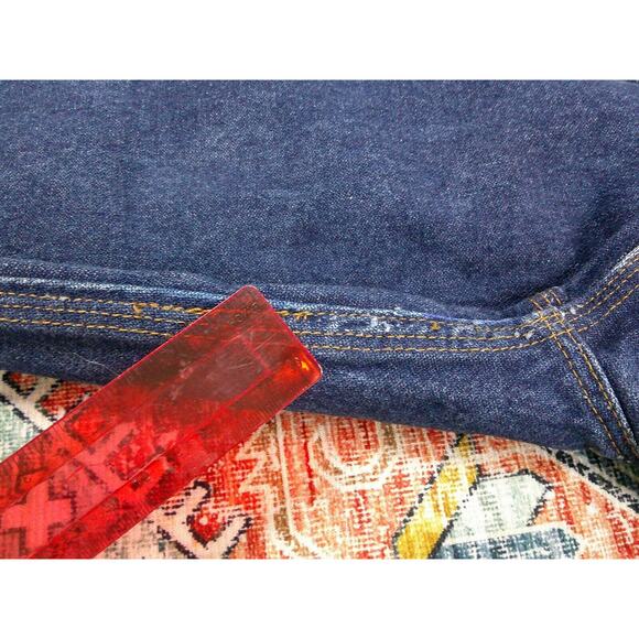 Tyndale FR Jeans Men's 44x29 (Tag 46x30) Dark Wide Leg FRMC 23CAL CAT2 NFPA2112 - Picture 6 of 12